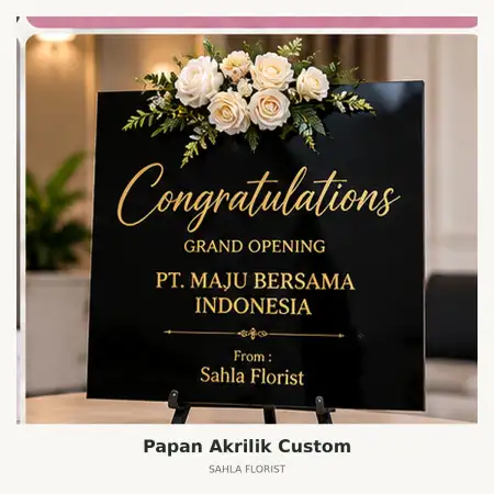 Papan Bunga Akrilik Banggai Kepulauan
